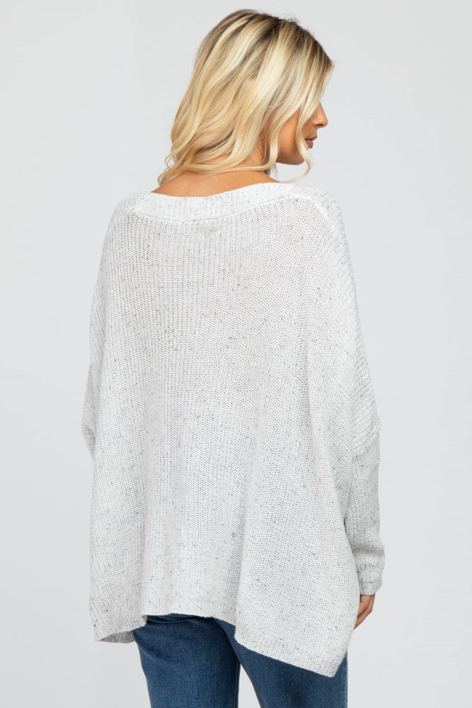 My Cozy Speckled Sweater (Ivory)