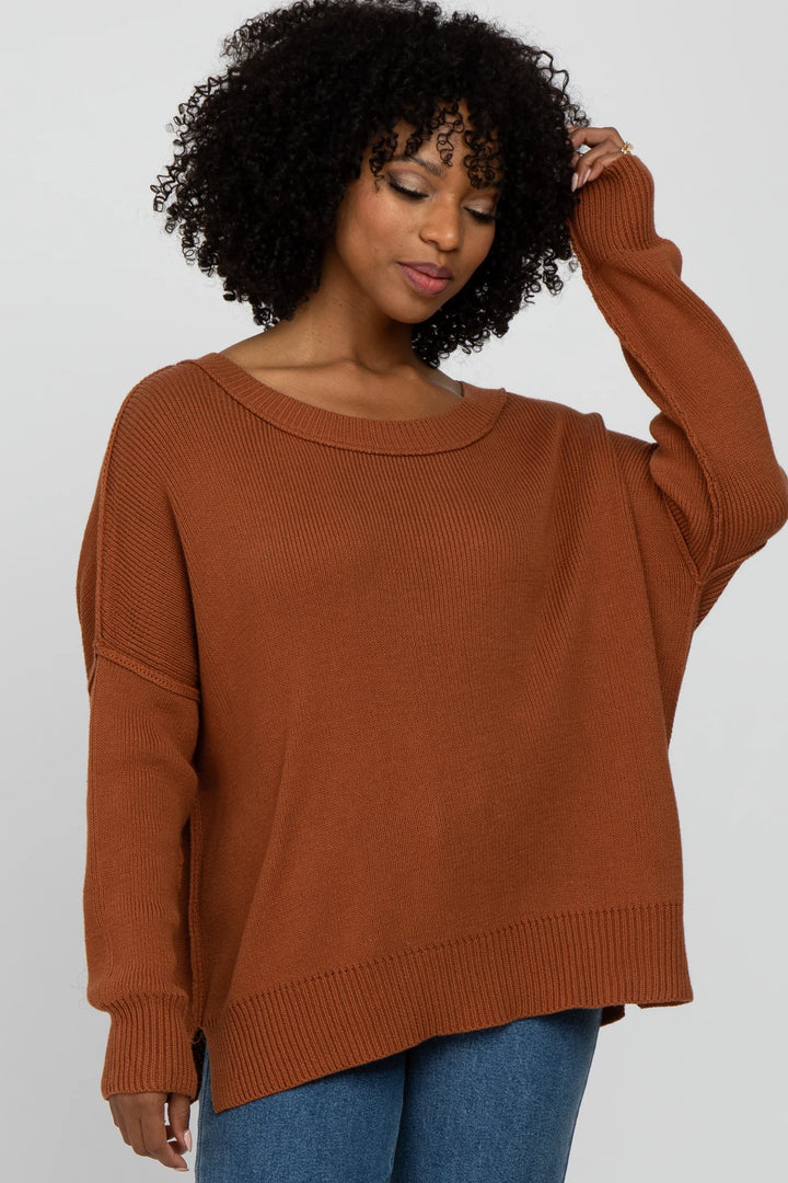 My Cozy At Home Sweater (Camel)