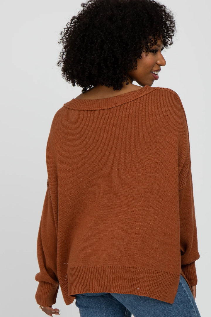 My Cozy At Home Sweater (Camel)