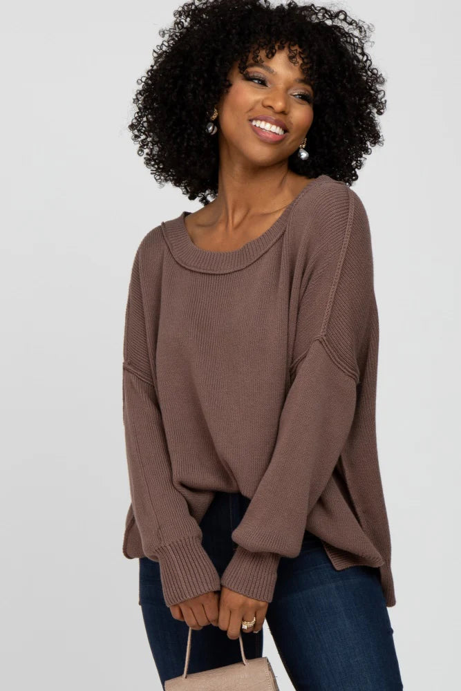 My Cozy At Home Sweater (Chocolate)