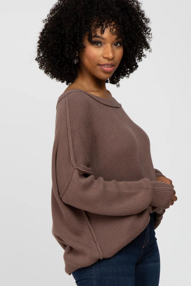My Cozy At Home Sweater (Chocolate)
