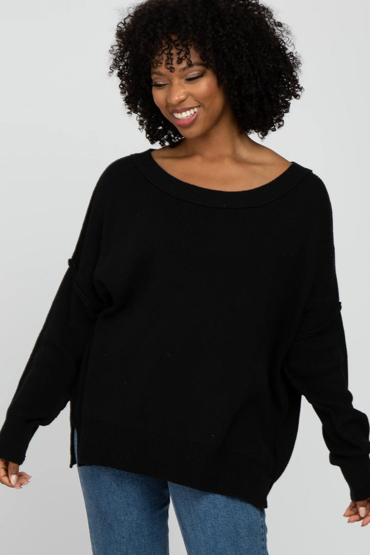 My Cozy At Home Sweater (Black)