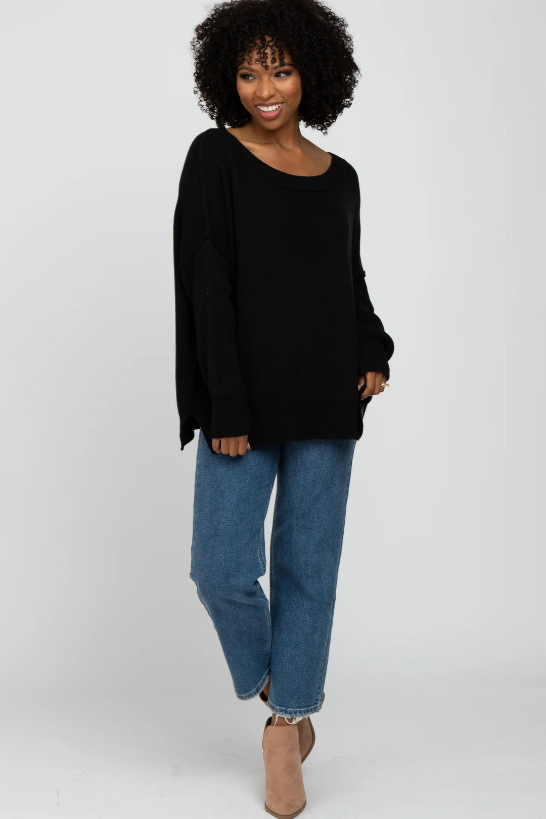 My Cozy At Home Sweater (Black)