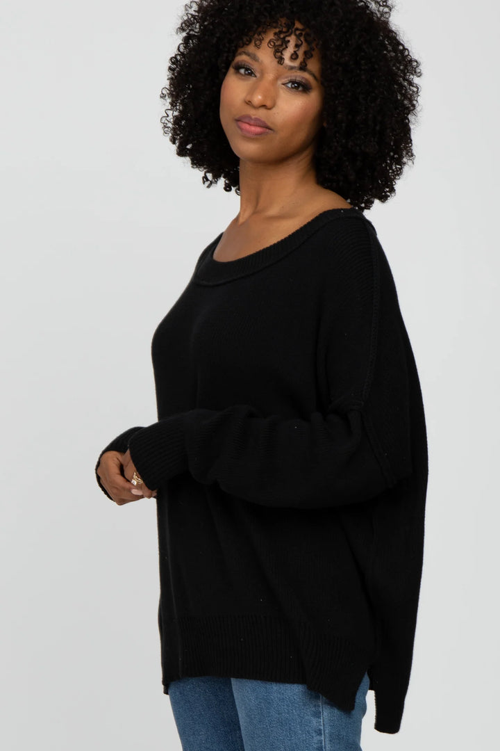 My Cozy At Home Sweater (Black)