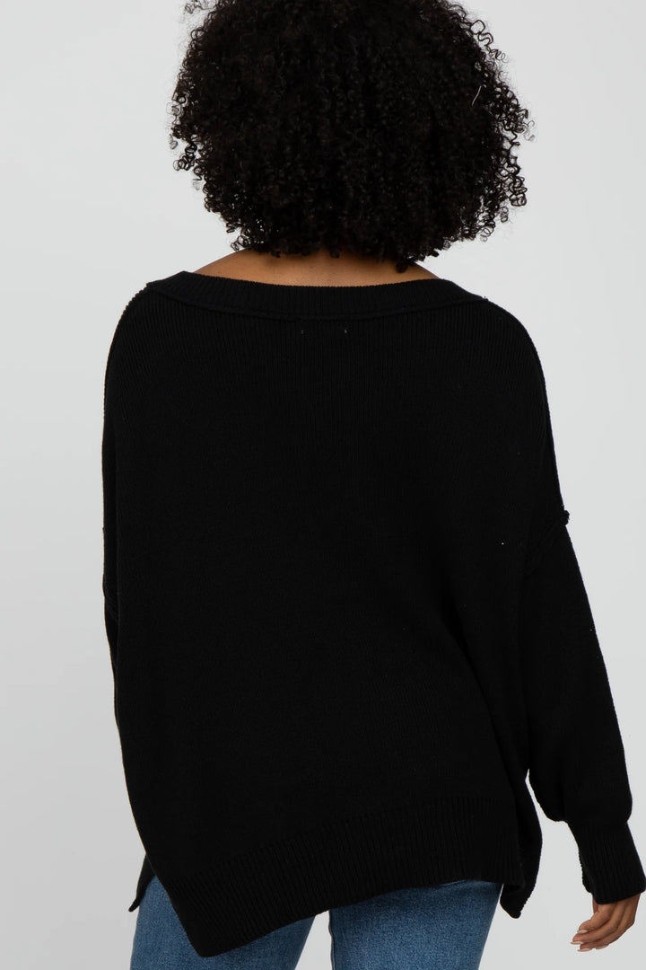 My Cozy At Home Sweater (Black)