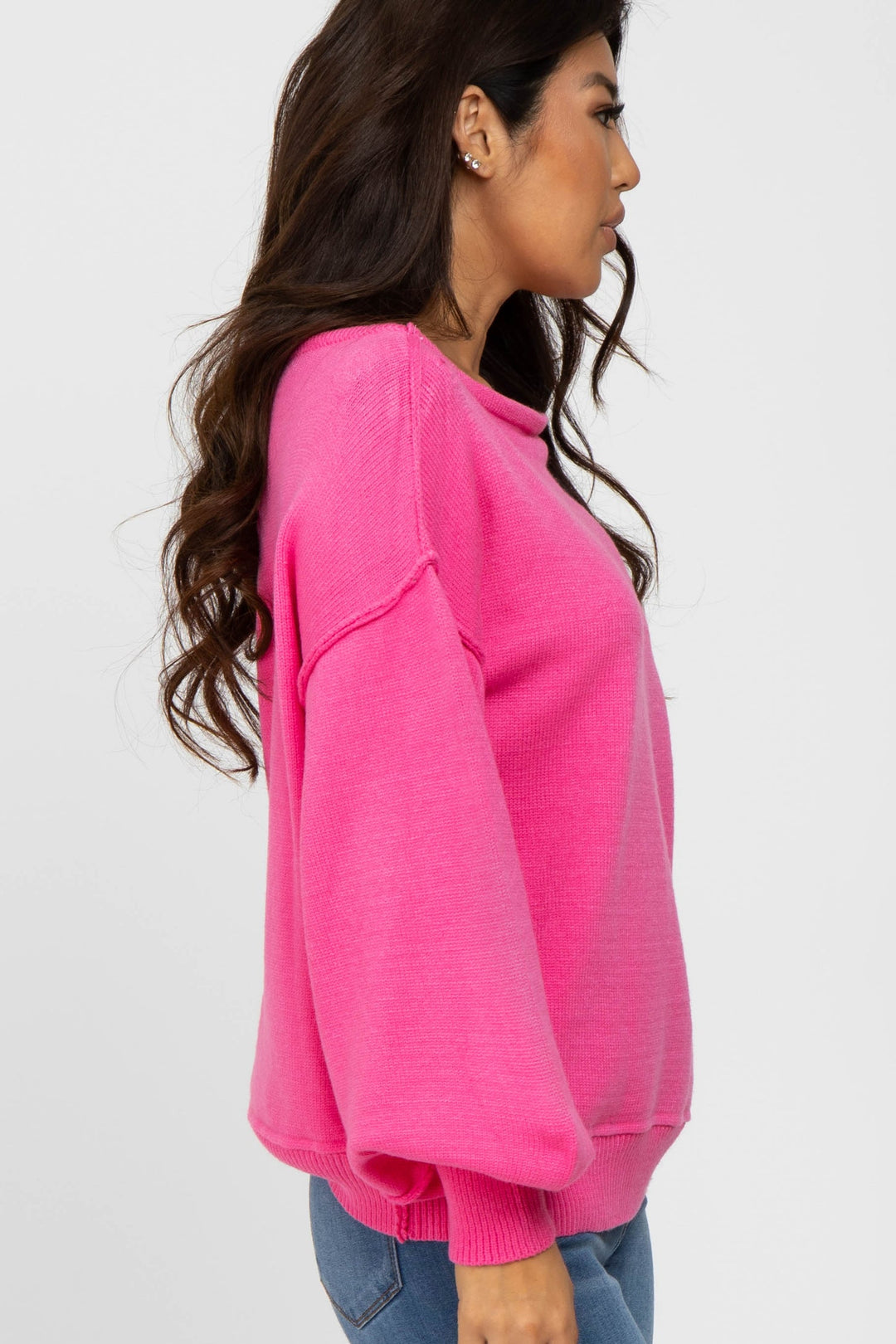 My Cozy Boatneck Sweater (Bubblegum)