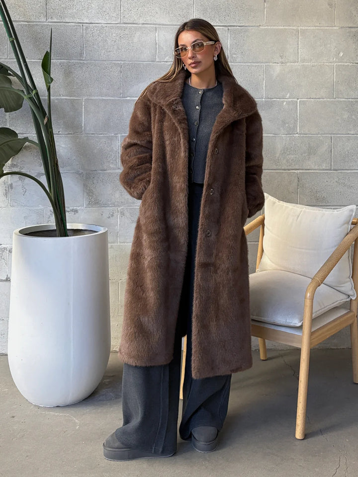 C'est Moi Faux Fur Coat