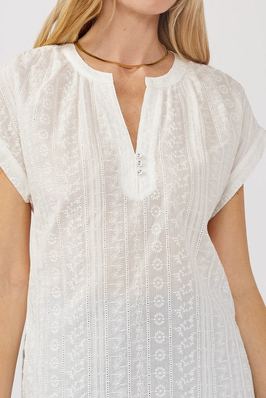 Lovestitch Alora Eyelet Tee