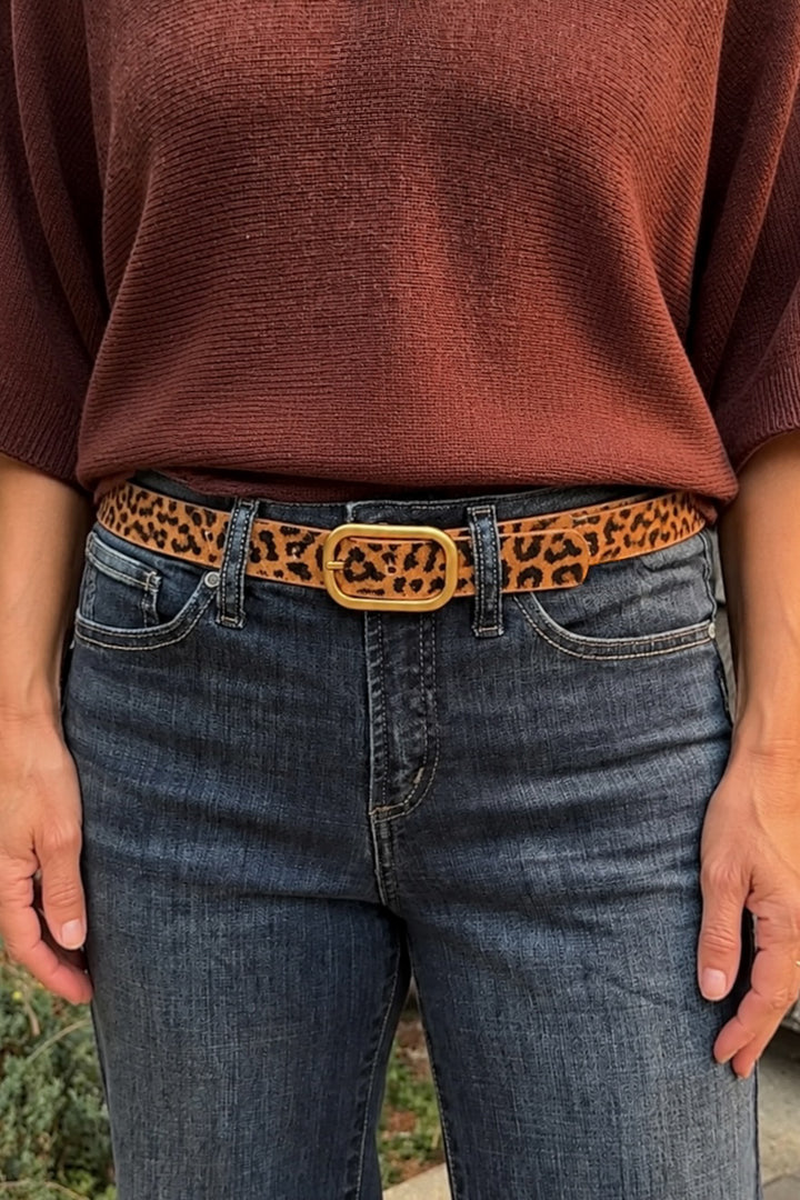 Most Wanted Animal Print Belt (Leopard)