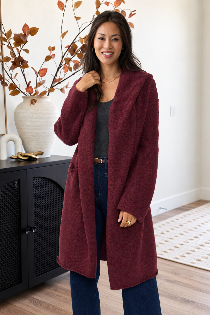 Lovestitch Coatigan (Wine)