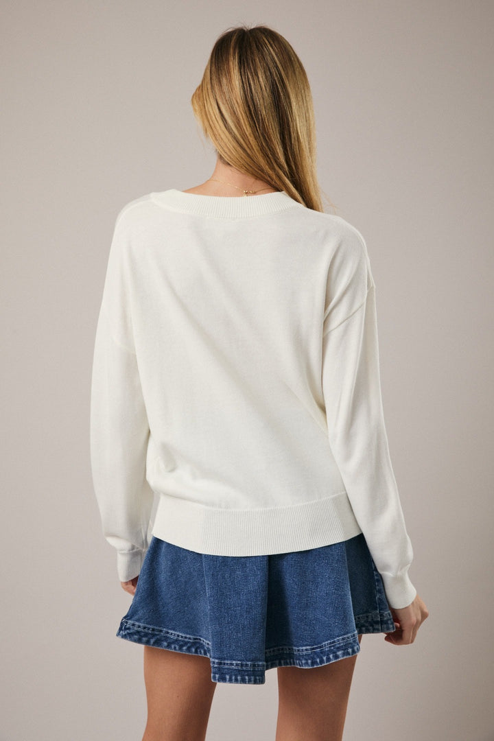 Sunday Edition Lightweight Cherry Sweater