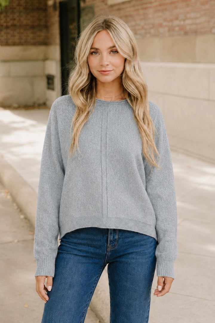 Zen Soft Knit Sweater (Heather Grey)