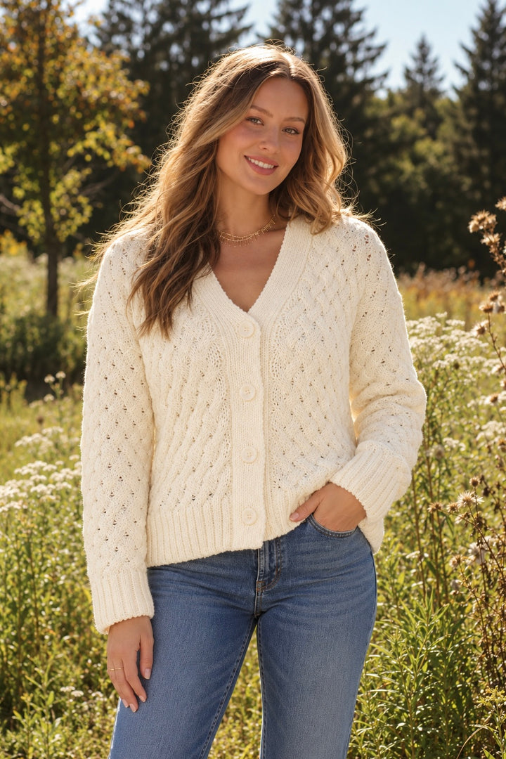 Lovestitch Quinn Cable Knit Cardigan