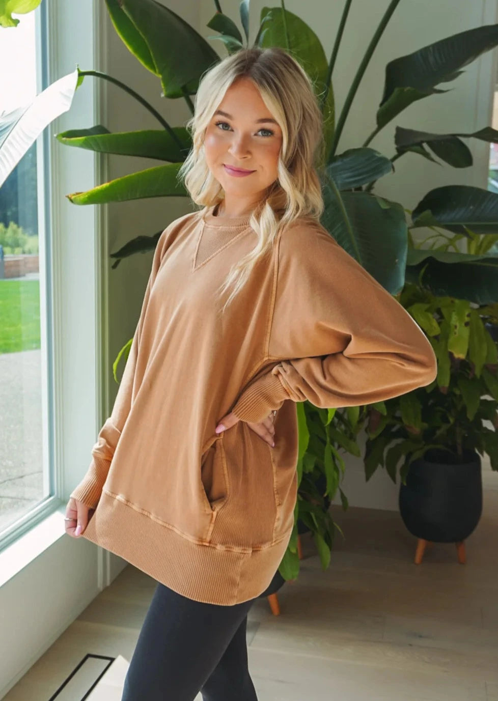 Zen French Terry Sweatshirt (Camel)