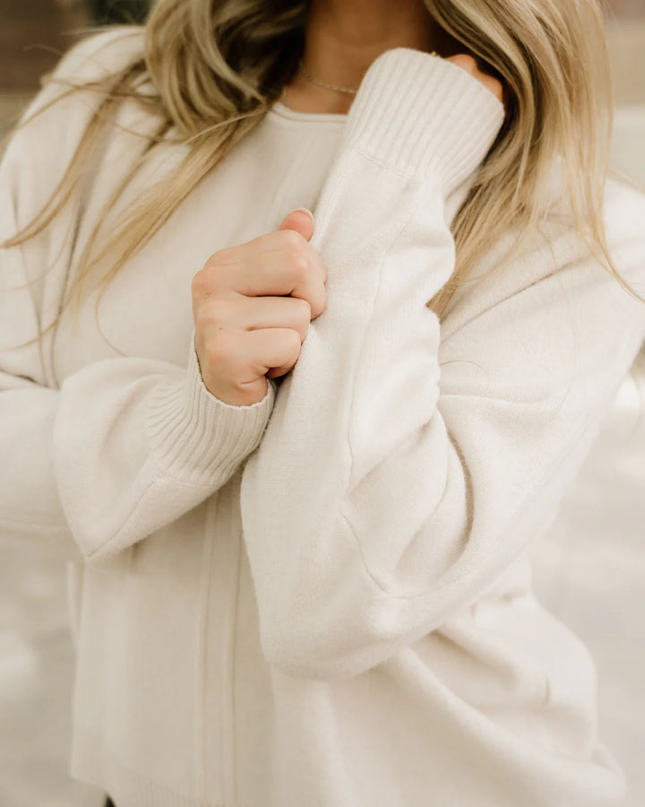 Zen Soft Knit Sweater (Sand Beige)