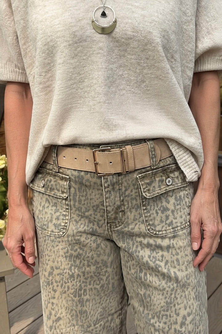 Most Wanted Everyday Essentials Suede Belt (Taupe)