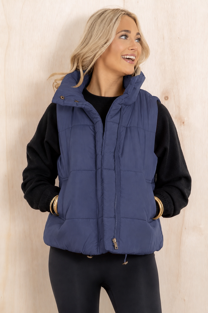 Zen Puffer Vest (Dark Navy)
