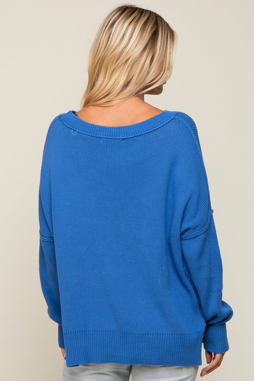 My Cozy At Home Sweater (Royal Blue)