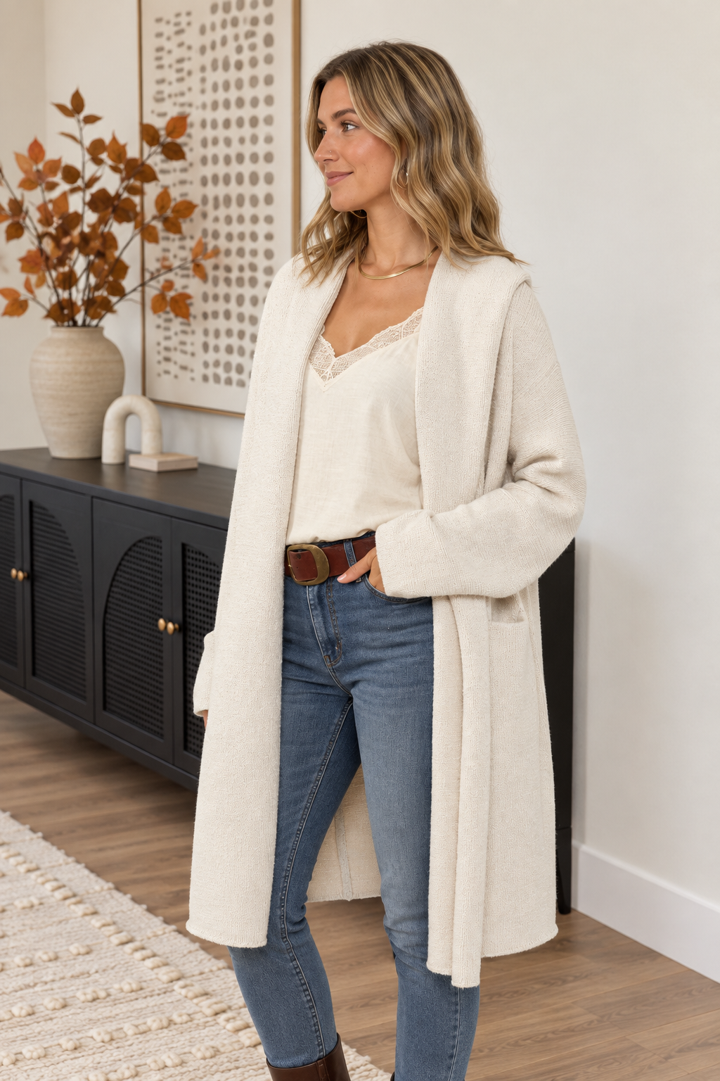 Lovestitch Coatigan (Oyster)