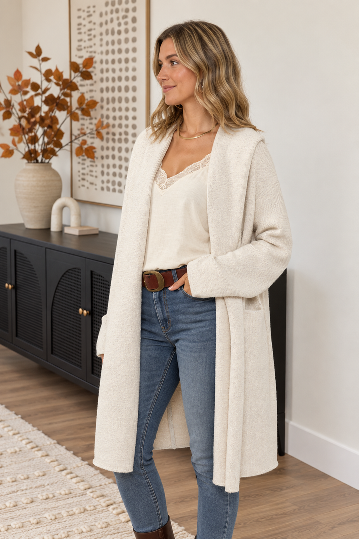 Lovestitch Coatigan (Oyster)