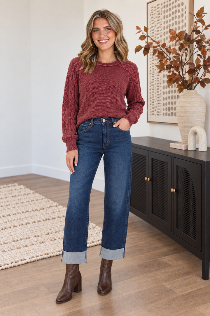 Silver Willow Relaxed Straight Leg Jean