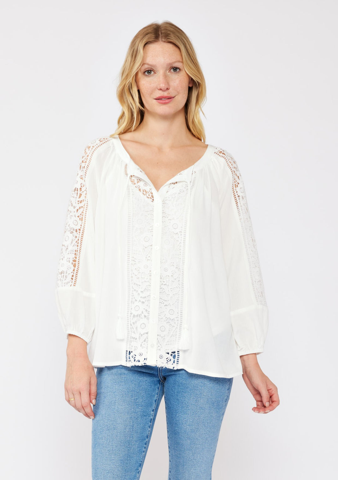 Lovestitch Asher Lace Blouse (Cream)