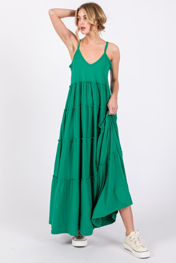 Zen Pocket Maxi Dress (Kelly Green)