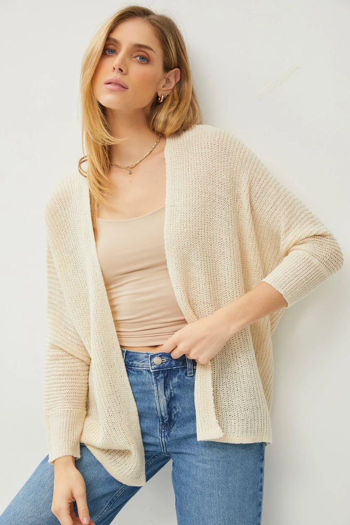 Be Cool Knit Cardigan (Ivory)