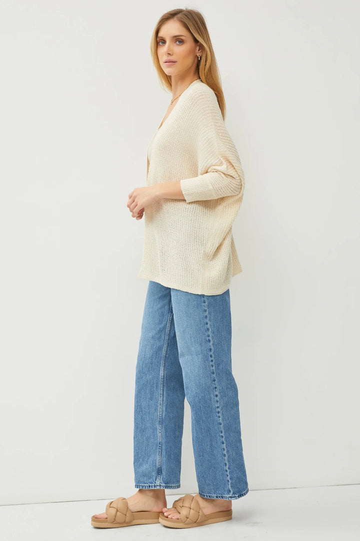 Be Cool Knit Cardigan (Ivory)