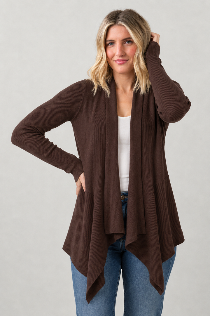 Dreamy Waterfall Cardigan (Chocolate)