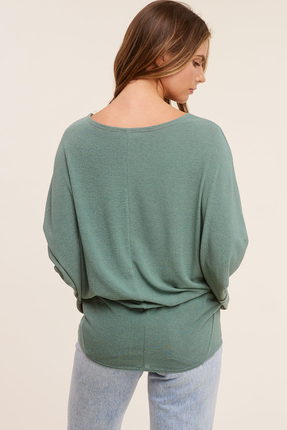 Jolie All Day Slouch Top (Lagoon Green)