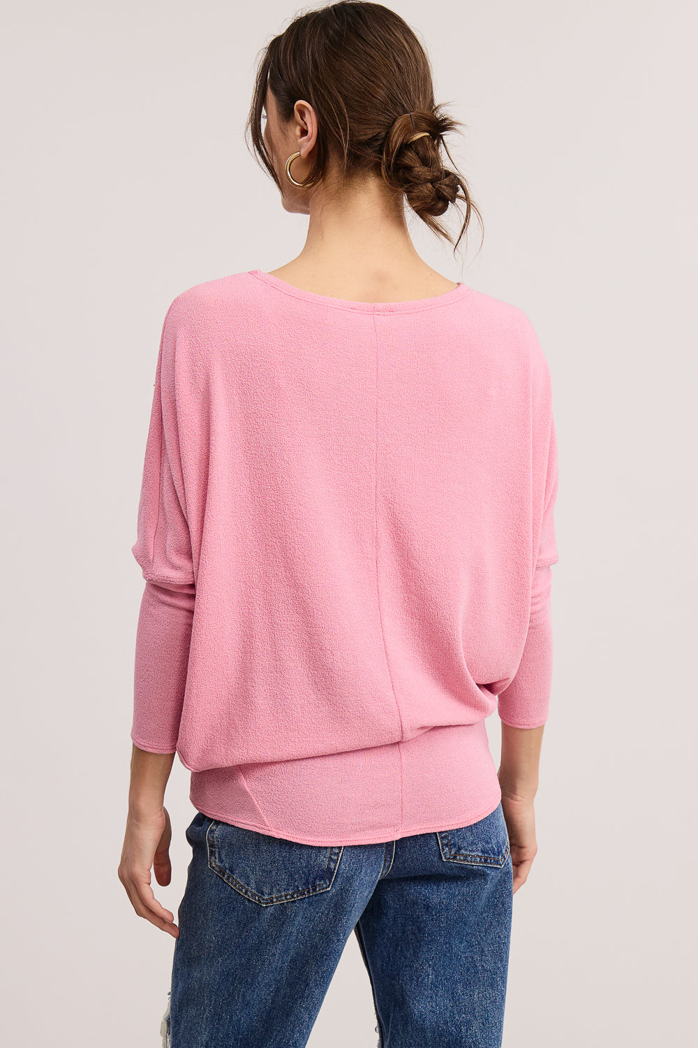 Jolie All Day Slouch Top (Flamingo)