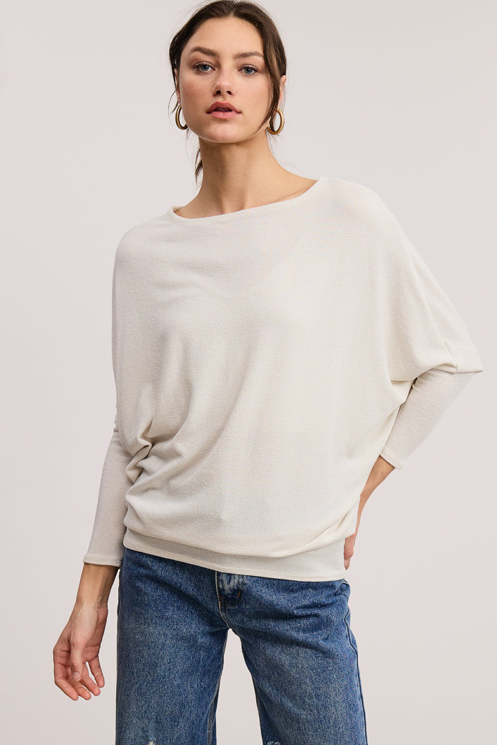 Jolie All Day Slouch Top (Antique Grey)
