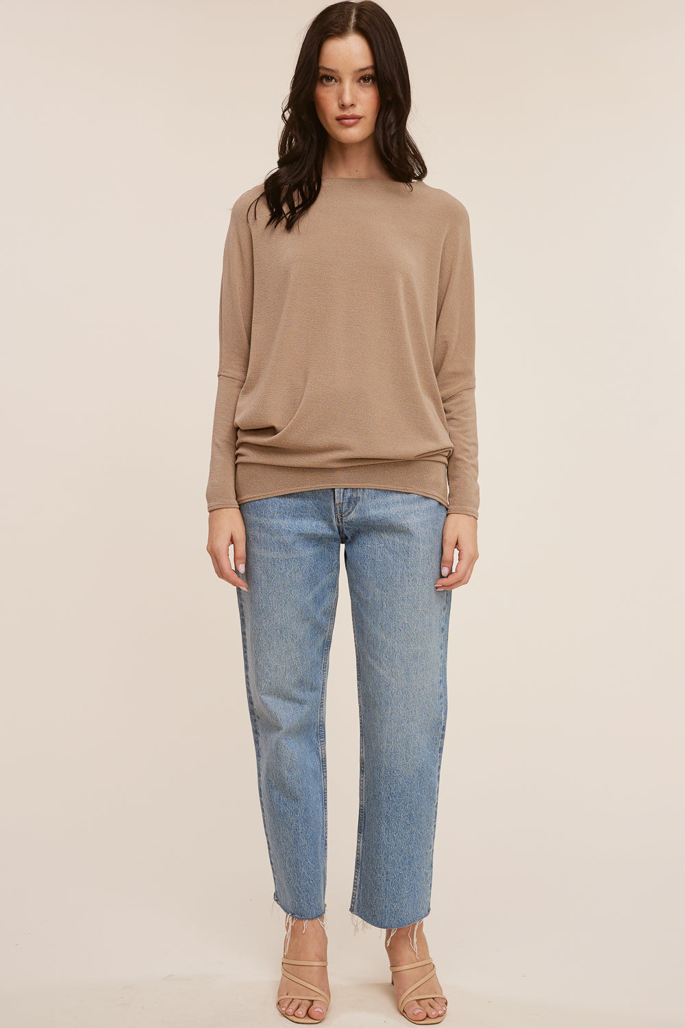 Jolie All Day Slouch Top (Desert Taupe)