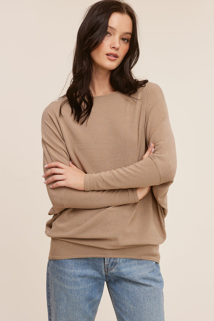 Jolie All Day Slouch Top (Desert Taupe)