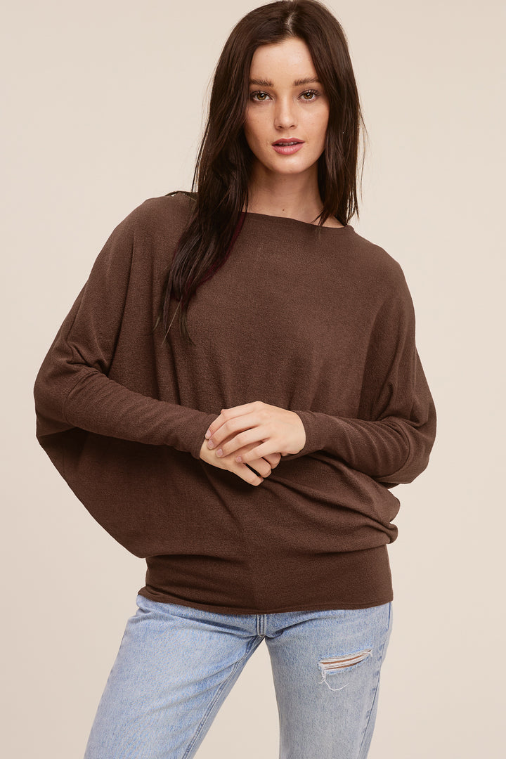 Jolie All Day Slouch Top (French Roast)