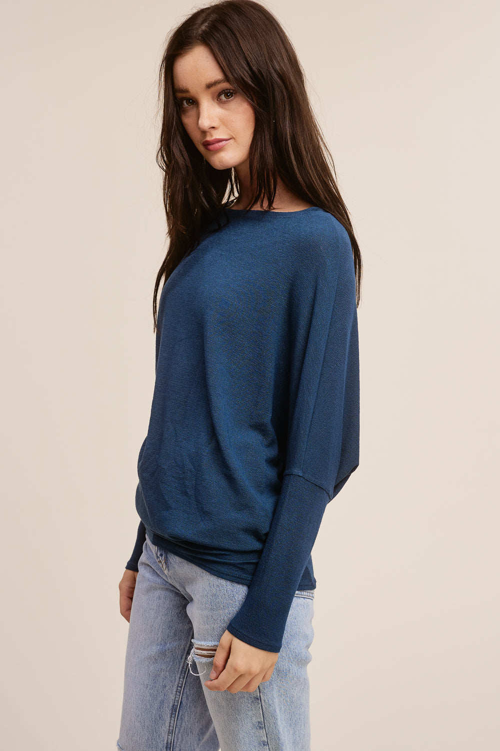 Jolie All Day Slouch Top (Teal)