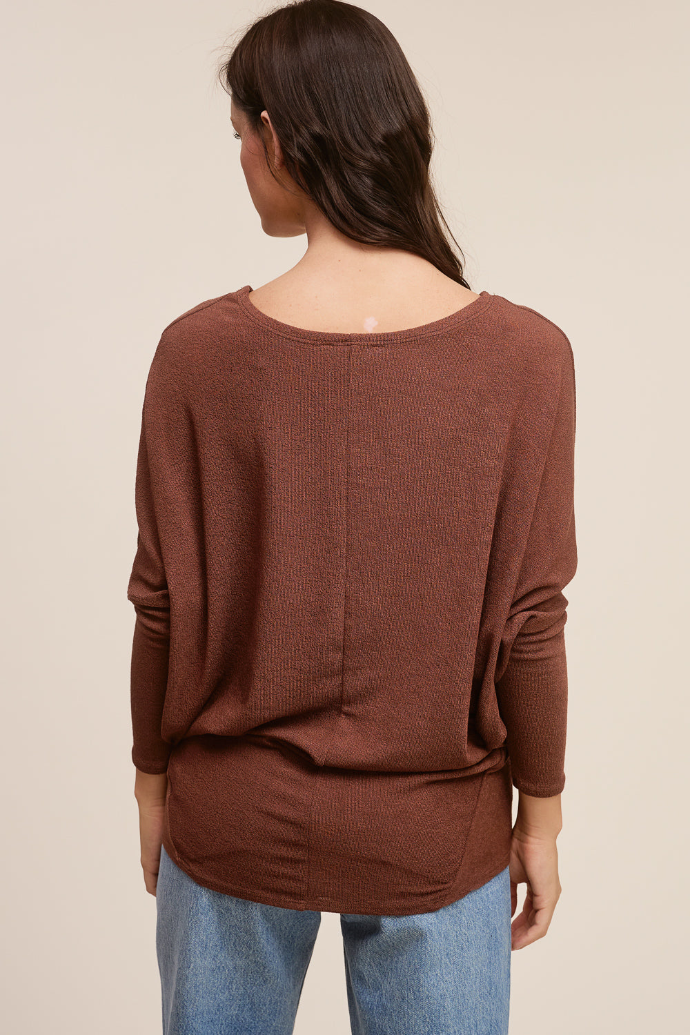 Jolie All Day Slouch Top (Chestnut)