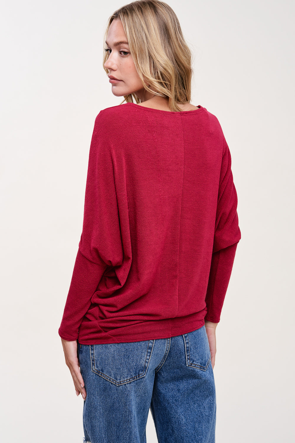 Jolie All Day Slouch Top (Wine)