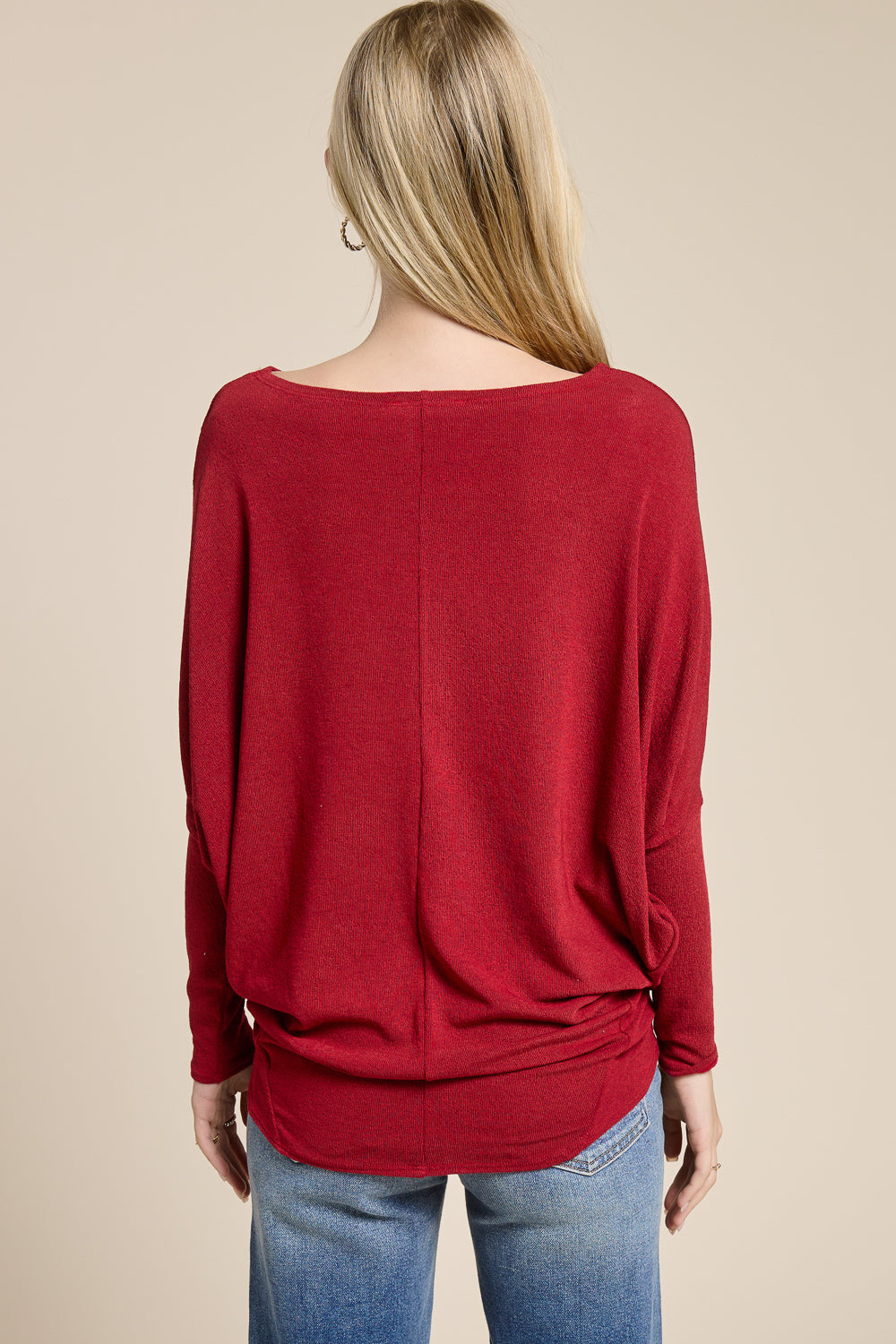 Jolie All Day Slouch Top (Wine)