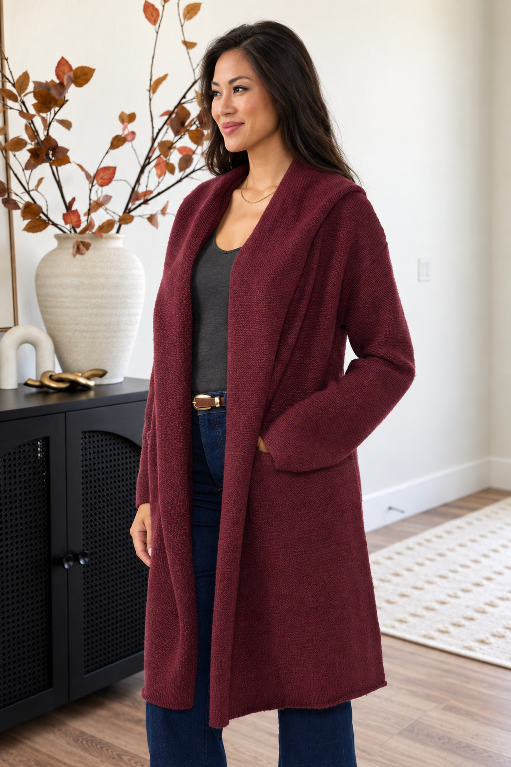 Lovestitch Coatigan (Wine)