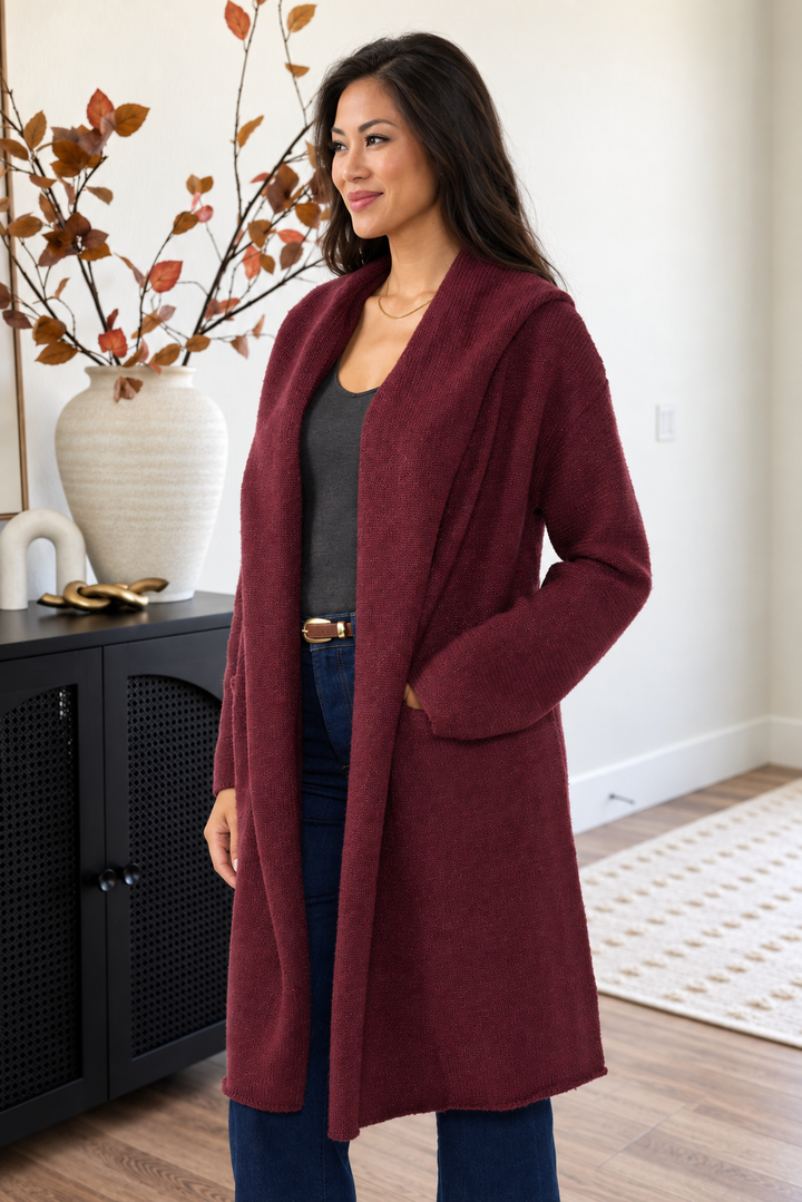 Lovestitch Coatigan (Wine)