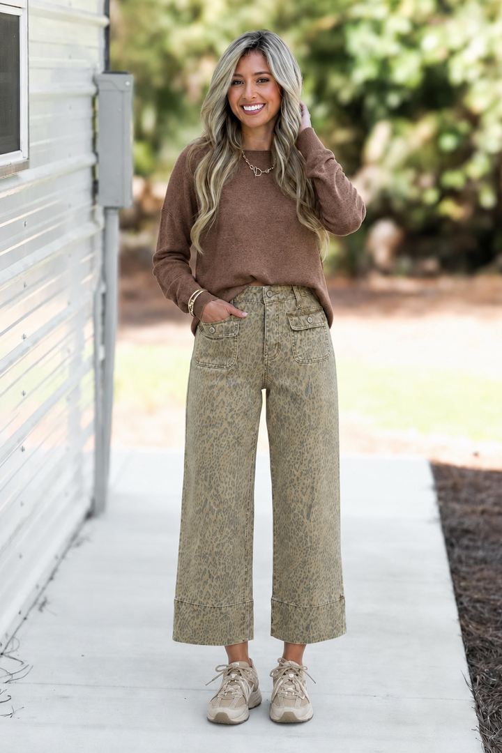 Kancan Leonore Wide Leg Ankle Jean