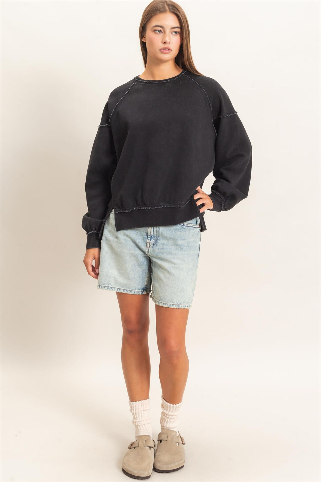 HYFVE Vintage Wash Sweatshirt (Black)