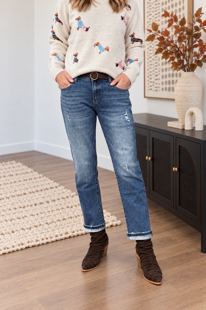 Kancan Evelin Mid Rise Slim Jean