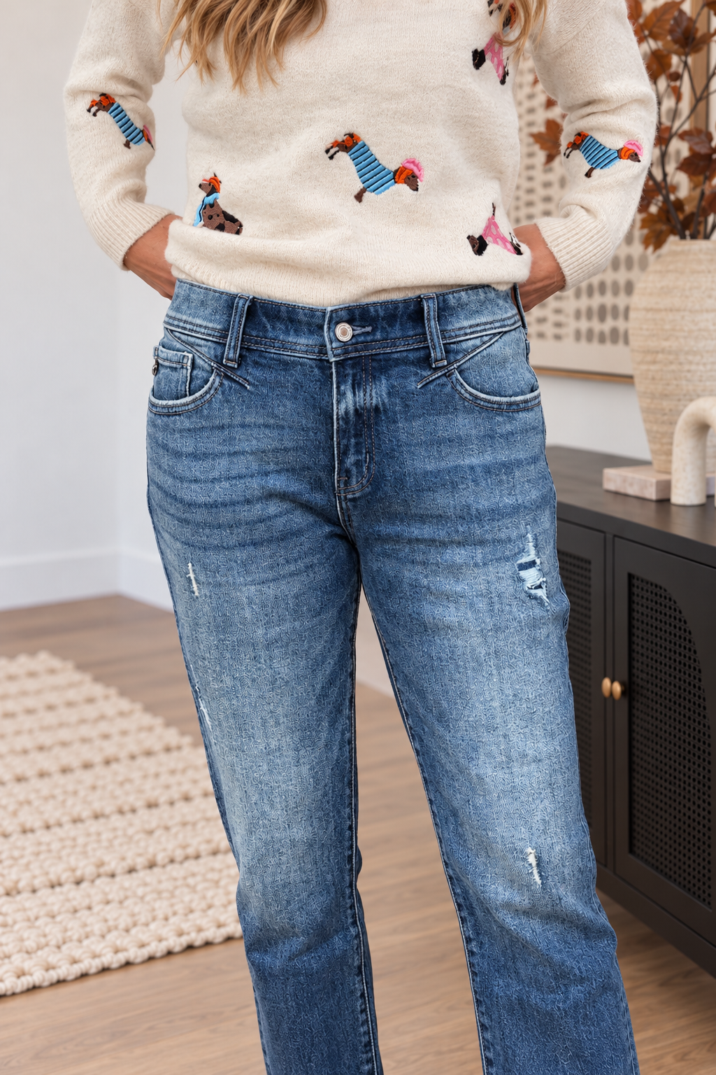 Kancan Evelin Mid Rise Slim Jean