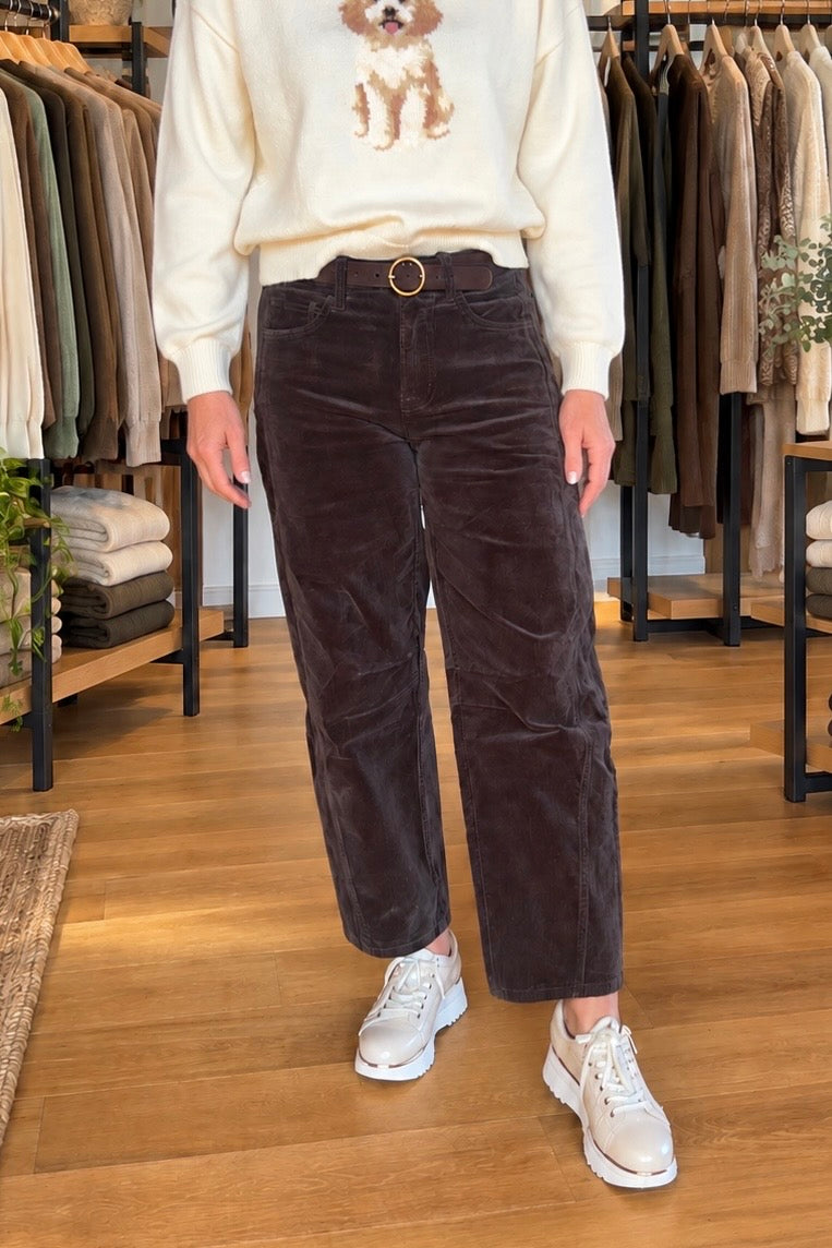 Vervet Corduroy Barrel Leg Jean