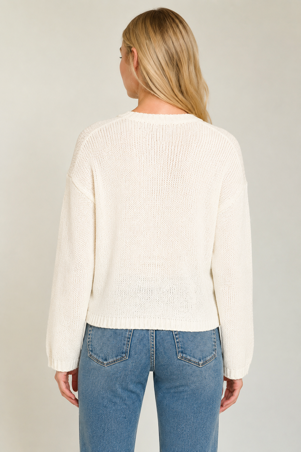 Zen Lightweight Sylvia Sweater (Ivory)