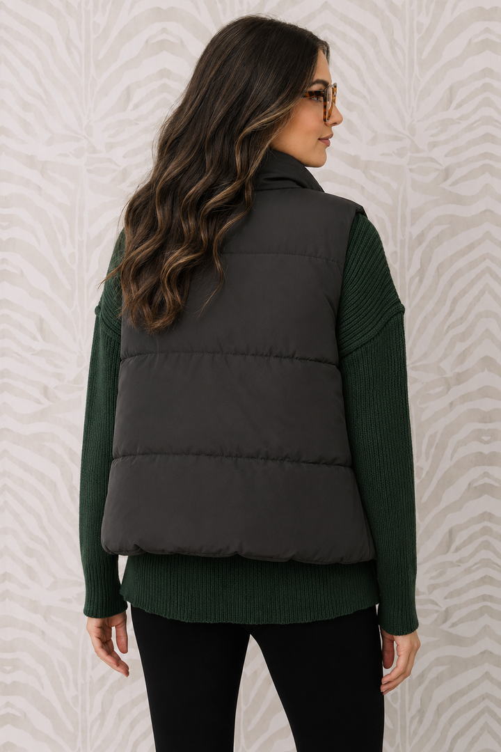 Zen Puffer Vest (Black)