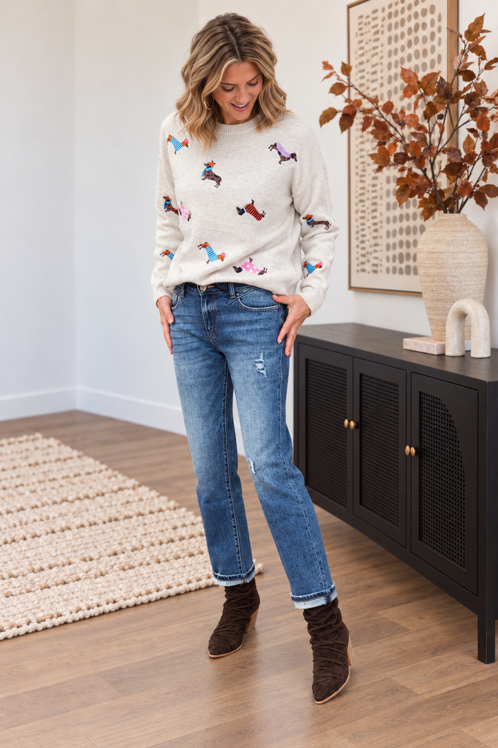 Kancan Evelin Mid Rise Slim Jean